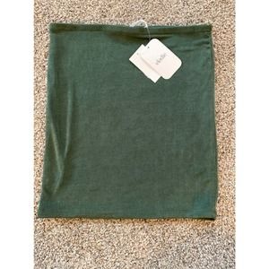 Elodie Hunter Green Slinky Mini Skirt - Large